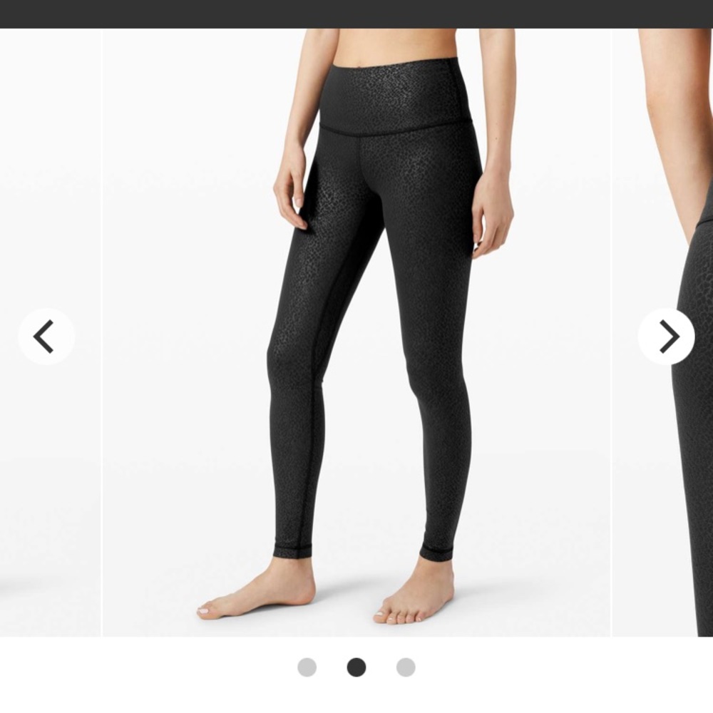 Lululemon Align Black in Formulate Emboss Black 28” Size 2
